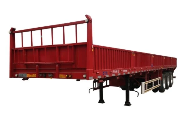 Semi Trailer With Drop Side Wall